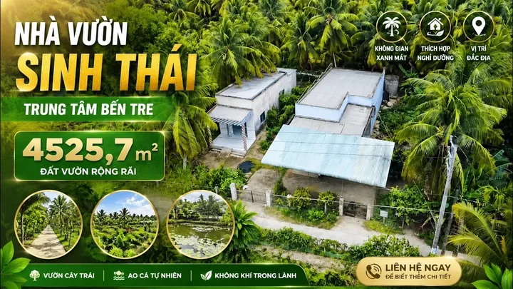 Bán Nhà riêng 4525.7m2 giá 18.1 tỷ tại - Chọn - - Chọn - Phường Bến Tre Vĩnh Long