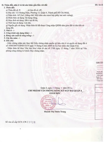Bán Nhà Mặt Tiền 112 Hoàng Diệu, P. 12, Q.4