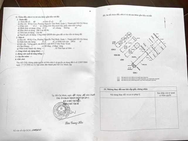 Bán Nhà Mặt Tiền 89 Ký Con, P. Nguyễn Thái Bình, Quận 1