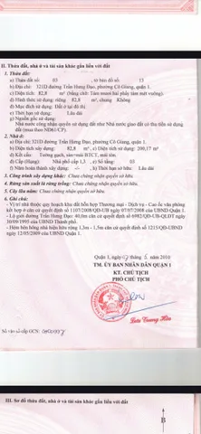 Bán Nhà Mặt Tiền 321D TRẦN HƯNG ĐẠO, P. Cô Giang, Quận 1