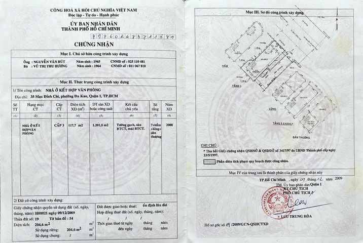 Bán Nhà Mặt Tiền 35 Mạc Đĩnh Chi, P. Đa Kao, Quận 1