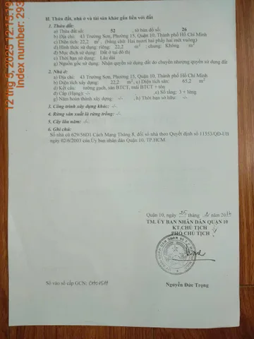 Bán Nhà Mặt Tiền 43 Trường Sơn, P.14, Quận 10