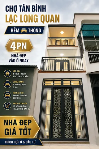 LÝ THƯỜNG KIỆT – NHÀ  MỚI CỨNG CÁP 🔥

📍Lý Thường Kiệt, P. Tân Hòa, DTSD 80m², hơn 3.99 tỷ
• Kết cấu: 1 trệt 1 lưng 2 lầu 
• Hẻm 3 gác di chuyển thuận tiện.
• Kết nối cực kỳ thuận tiện cx Lữ Gia * đh Bách Khoa