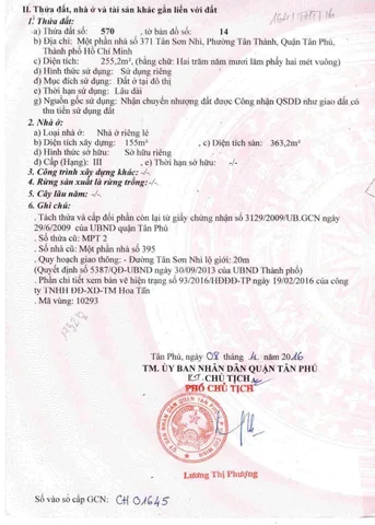 Bán Nhà Mặt Tiền 371 Tân Sơn Nhì, Tân Thành, Tân Phú