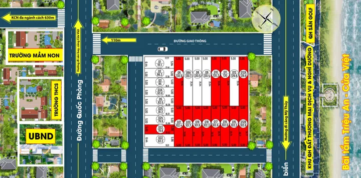 Lô đất Q24 – Vị trí đẹp, tiềm năng khai thác cao - Nam Cửa Việt - Quảng Trị