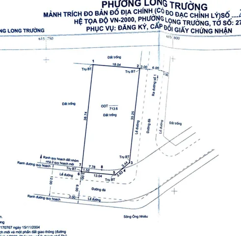 Bán 2 lô đất góc 2MT tại Long Trường Quận 9, diện tích 713m² full thổ cư, sổ đỏ (0989373766)