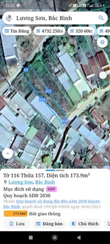 Bán Đất 174m2 có sẵn 174 m2 thổ cư giá 590 triệu tại Thị trấn Lương Sơn Huyện Bắc Bình Bình Thuận