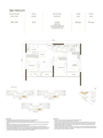 LUMI Hà Nội_Căn 3PN toà S6 tầng trung view bể bơi cực đẹp_ 92m2