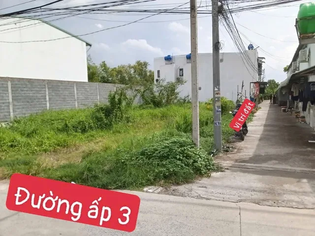 Nền thổ cư 4x14,7 (có 2 nền) ấp 3, Mỹ Yên, Bến Lức, Long An, giá đầu tư 1,18 tỷ TLCC