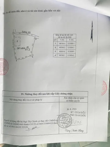 Bán Đất 411m2 có sẵn 300 m2 thổ cư giá 750 triệu tại Xã Hàm Thắng Huyện Hàm Thuận Bắc Bình Thuận