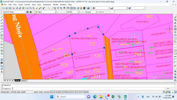 (L256) Bán Đất 308m2 có sẵn 300 m2 thổ cư giá 3.5 tỷ tại Xã Hòa Phú Huyện Củ Chi TP. Hồ Chí Minh