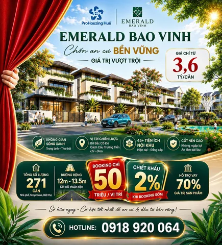 🔥 EMERALD BAO VINH – NHÀ PHỐ 3 TẦNG, GIÁ CHỈ TỪ 1,8 TỶ! 🌿