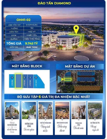 🚨 9,745 TỶ – SỞ HỮU CĂN “HOA HẬU” SÁT GÓC ĐÀO TẤN DIAMOND