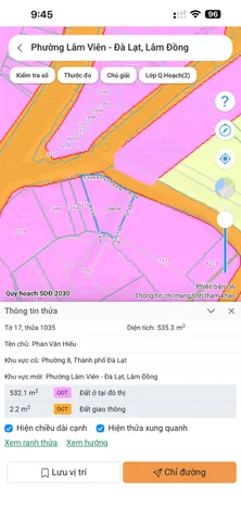 BÁN ĐẤT 2 MẶT TIỀN TRẦN ANH TÔNG – P.8 ĐÀ LẠT  369M² | 250M² GIÁ 18 TỶ