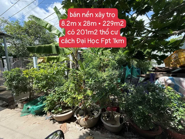 Bán Đất 229m2 xây trọ cách Đại Học FPT 1km - Phường Long Tuyền Quận Bình Thuỷ Cần Thơ