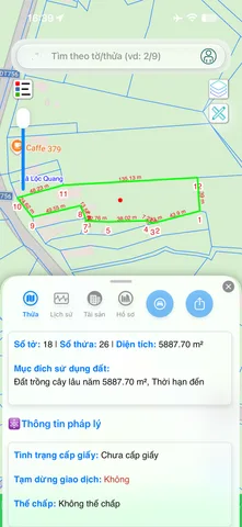 Bán Đất 5887.7m2 giá 4.5 tỷ tại - Chọn - - Chọn - Xã Lộc Quang Đồng Nai