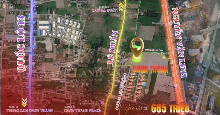 Đất Chơn Thành gần KCN – Giá tốt