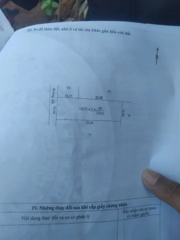 Bán Đất 330m2 có sẵn 40 m2 thổ cư giá 1 tỷ tại Phường An Lạc Thị xã Thị Xã Buôn Hồ Đắk Lắk