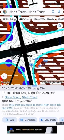 Bán Đất 3207m2 giá 28.8 tỷ tại Đường Nguyễn Hữu Cảnh Xã Long Tân Huyện Nhơn Trạch Đồng Nai