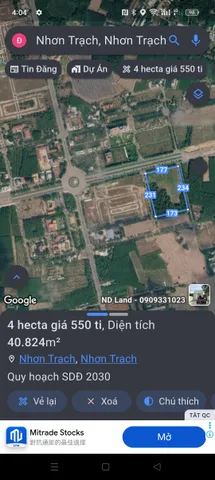 Bán Đất 41000m2 giá 500 tỷ tại Đường Tôn Đức Thắng Xã Long Tân Huyện Nhơn Trạch Đồng Nai
