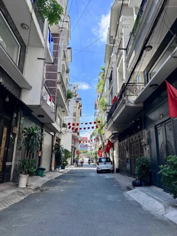 🏩 HẺM 8M THÔNG TRẦN THỊ TRỌNG P.15 TÂN BÌNH - KHU VIP PHÂN LÔ - XE HƠI VÀO NHÀ - 5 TẦNG BTCT - 4PN 6WC TẶNG NỘI THẤT - SỔ A4 - CHỈ 8.x TỶ