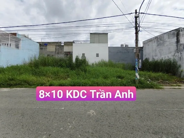 Đất 8 x 10m - Giá : 1 tỷ 500 tr. KDC Trần Anh. Mỹ Hạnh Nam. Giáp Hóc Môn
