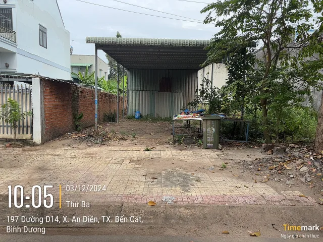Bán Đất 155m2 có sẵn 155 m2 thổ cư giá 2.4 tỷ tại - Chọn - Xã An Điền Thị xã Bến Cát Bình Dương