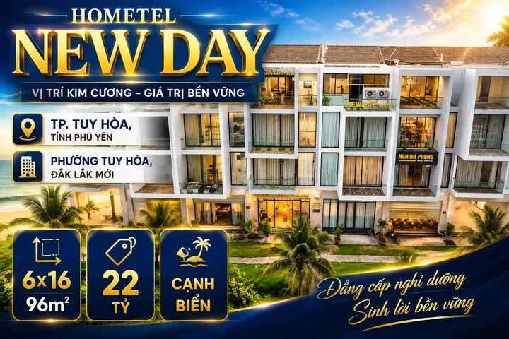 Khách sạn gần biển đang Kinh doanh tại Phường Tuy Hòa, Đắk Lắk mới
