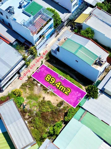 Bán đất thổ cư sau nhà hàng Hoàng Lan DT 89,4m2 tỷ gần 23/10 Phường Ngọc Hiệp Nha Trang giá chỉ 3,2 Tỷ