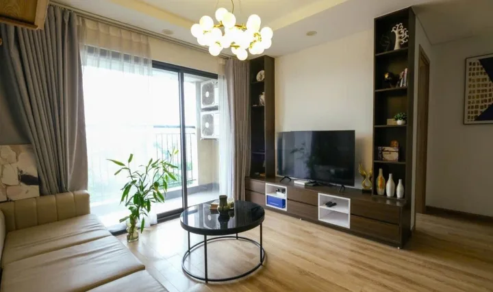 Cho thuê CHCC Tây Hồ Riverview, Phố Thượng Thụy Tây Hồ 95m, 3PN2VS FULL ĐỒ giá 15 triệu
