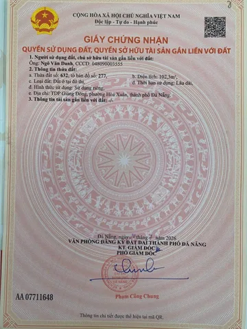 Bán lô đất đô thị giá rẻ tại Hòa Xuân 📌📌📌Làm việc trực tiếp giá tốt !!!