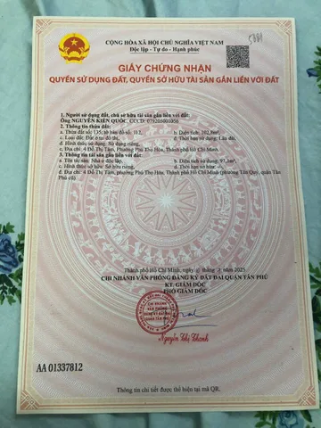 Bán Nhà Mặt Tiền 4 Đỗ Thị Tâm, Phường Tân Quý, Quận Tân Phú