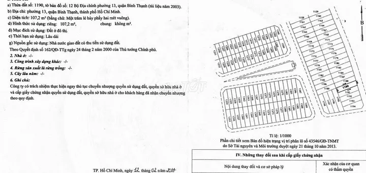 Bán Nhà Mặt Tiền 121 Đặng Thùy Trâm, Phường 13, Quận Bình Thạnh