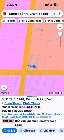 Bán Đất 230m2 giá 800triệu tại - Chọn - Phường Chơn Thành Đồng Nai