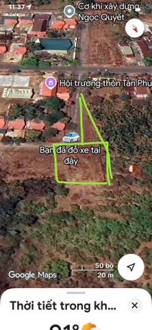 Bán Đất 1283m2 có sẵn 120 m2 thổ cư giá 450 triệu tại Xã Ea Nuôl Huyện Buôn Đôn Đắk Lắk