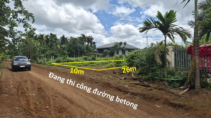 Bán Đất 10x26 thổ cư 60 m2 - giá 760 triệu tại Xã Ea Kênh Huyện Krông Pắc Đắk Lắk