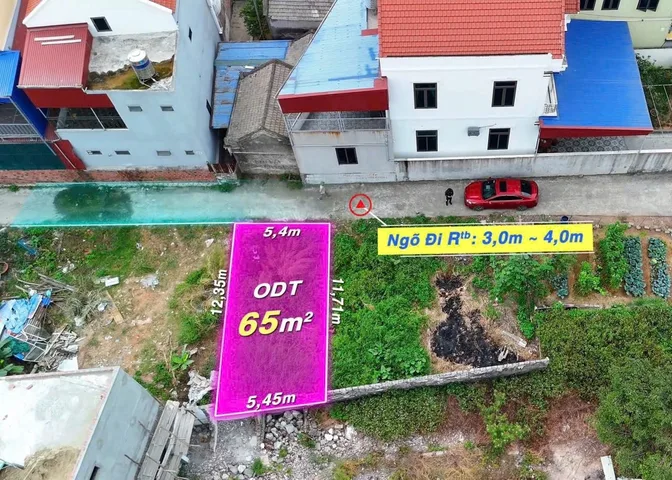 Bán  65m2 giá 1.29 tỷ tại Đông Sơn ngõ ô tô , cách đường nhựa mấy chục m.l/h:076.231.9990 e Thúy