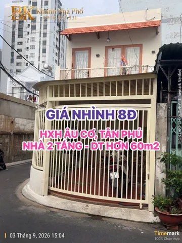 🏠 HXH ÂU CƠ, TÂN PHÚ - NHÀ 2 TẦNG - DT HƠN 60m2 - GIÁ NHỈNH 8Đ🌸🌸
