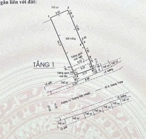 Bán Đất 264m2 có sẵn 264 m2 thổ cư giá 24 tỷ tại Thị trấn Hóc Môn Huyện Hóc Môn TP. Hồ Chí Minh