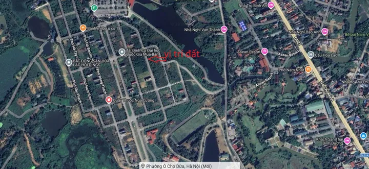 Bán đất tái định cư đại học quốc gia 200m2 mặt tiển 8m