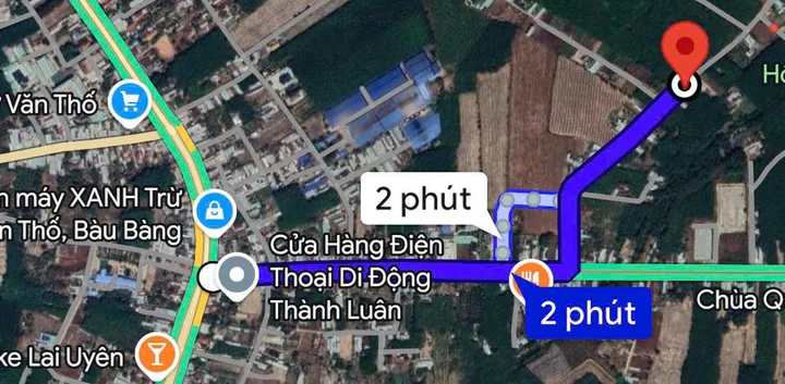 Bán Đất 500m2 - thổ cư 200m2 - giá 750tr/lô - Vị trí cách Chợ Trừ Văn Thố đúng 3 phút, dân cư đối diện, xây ở thoải mái