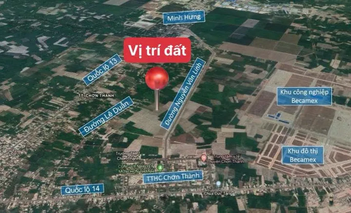 Bán Đất 180m2 có sẵn 60 m2 thổ cư giá 650 triệu tại Thị trấn Chơn Thành Thị xã Chơn Thành Bình Phước