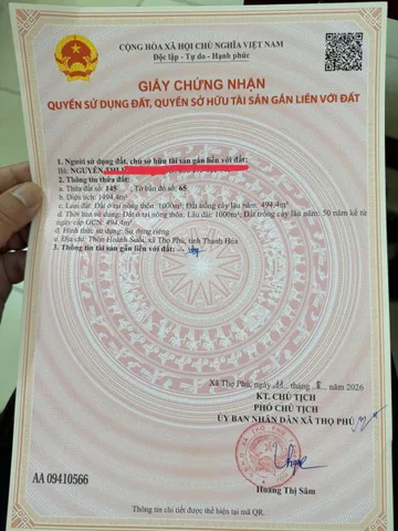 🌺Chính chủ cần bán 3 lô liền kề bám đường nhựa liên xã Thọ Tân, huyện Triệu Sơn cũ nay thuộc xã Thọ Phú tỉnh Thanh Hóa