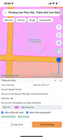 Bán Đất 321.8m2 giá 750 triệu tại Phường Cam Phúc Bắc Thành phố Cam Ranh Khánh Hòa