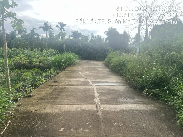 Bán Đất 126m2 có sẵn 126 m2 thổ cư giá 510 triệu tại Xã Hòa Phú Thành phố Buôn Ma Thuột Đắk Lắk