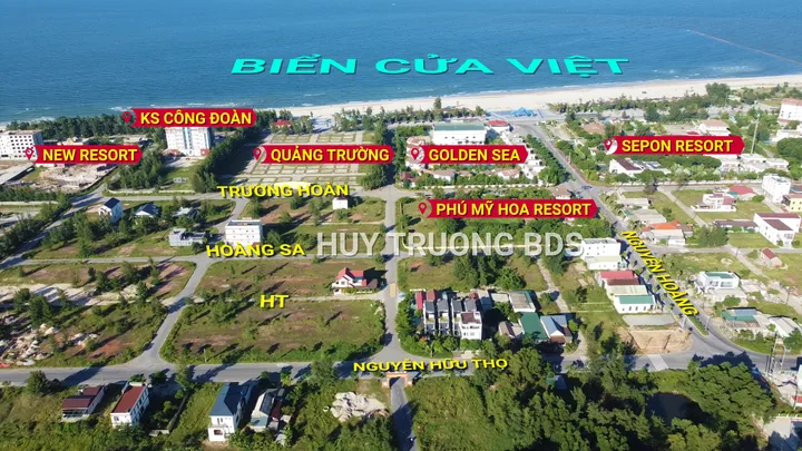 Bán Đất 400m2 có sẵn 400 m2 thổ cư giá 5.8 tỷ tại Thị trấn Cửa Việt Huyện Gio Linh Quảng Trị