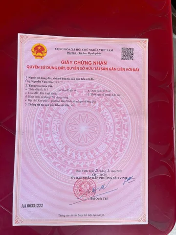 Bán Đất 97.5m2 có sẵn 97.5 m2 thổ cư giá 1.88 tỷ tại Khu TĐC Suối Chồn Xã Bảo Vinh Thành phố Long Khánh Đồng Nai
