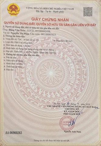 Bán Đất 80.1m2 có sẵn 80.1 m2 thổ cư giá 3.2 tỷ tại Xã Đông Phương Yên Huyện Chương Mỹ Hà Nội