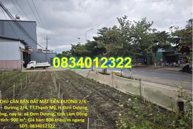 ⭐️CHÍNH CHỦ CẦN BÁN 900m2 ĐẤT MẶT TIỀN ĐƯỜNG 2/4, TT.Thạnh Mỹ, H.Đơn Dương, Lâm Đồng; 0834012322