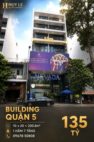 Building 10m x 20m - 1 hầm 7 tầng - 265-267 Trần Bình Trọng Quận 5